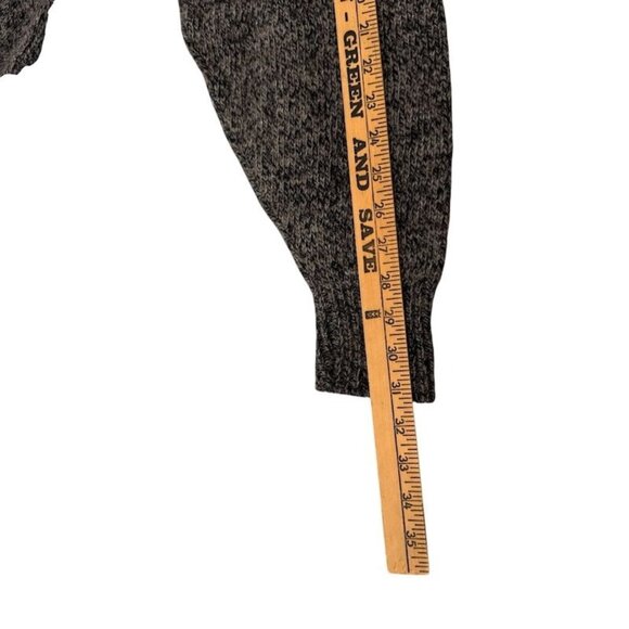 Eddie Bauer Mens L Wool Blend Sweater Shawl Collar Heather Brownish Gray - Picture 10 of 11